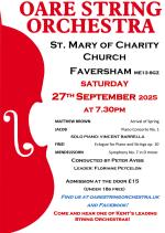 Oare String Orchestra perform 27 September - Faversham, St Mary's